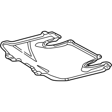 220-524-63-30 Mercedes-Benz Center Shield Illustration 1 of 1