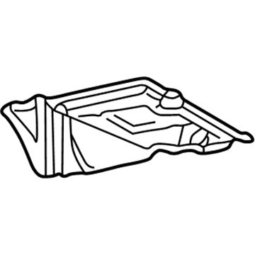 Mercedes-Benz 220-520-10-22 Rear Shield 220-520-10-22 Mercedes-Benz Rear Shield Illustration 1 of 1