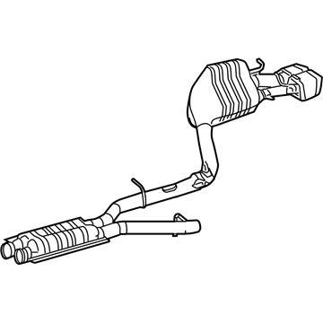 Mercedes-Benz E63 AMG Exhaust Pipe - 212-490-75-35