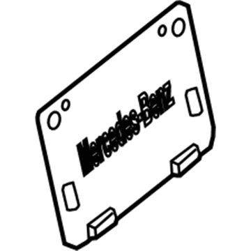 169-810-06-11 Mercedes-Benz License Bracket Illustration 1 of 1