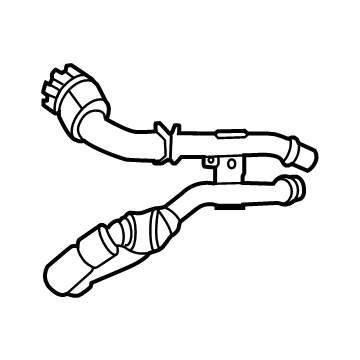 Mercedes-Benz 190-500-58-00 Outlet Hose 190-500-58-00 Mercedes-Benz Outlet Hose Illustration 1 of 1