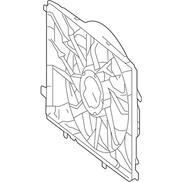 Mercedes-Benz B250e Radiator fan - 204-906-68-02