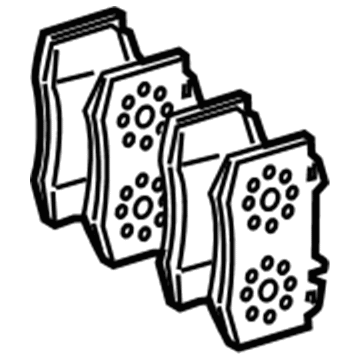 Mercedes-Benz CL600 Brake Pads - 000-420-74-04