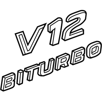 Mercedes-Benz SL65 AMG Emblem - 231-817-05-00