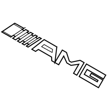 Mercedes-Benz GL63 AMG Emblem - 166-817-00-14