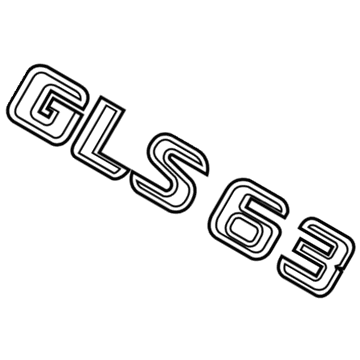Mercedes-Benz GLS63 AMG Emblem - 166-817-53-00