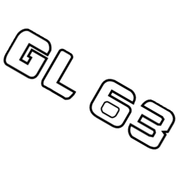 Mercedes-Benz GL63 AMG Emblem - 166-817-31-15
