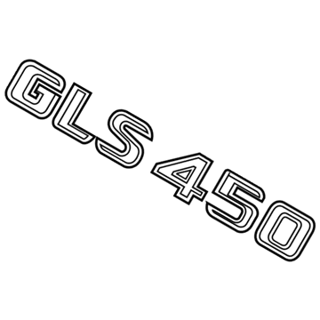 Mercedes-Benz GLS450 Emblem - 166-817-48-00