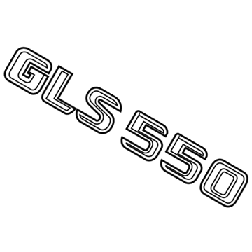 Mercedes-Benz GLS550 Emblem - 166-817-50-00