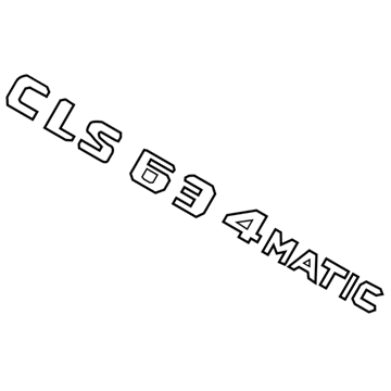 Mercedes-Benz CLS63 AMG S Emblem - 218-817-26-00
