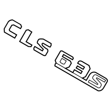 Mercedes-Benz CLS63 AMG S Emblem - 218-817-82-00