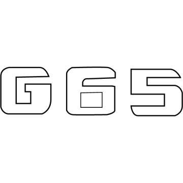 Mercedes-Benz G65 AMG Emblem - 463-817-21-15