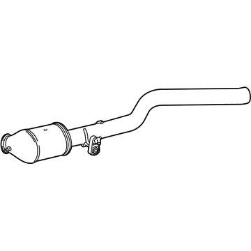 Mercedes-Benz GLE300d Exhaust Pipe - 166-490-07-56-64