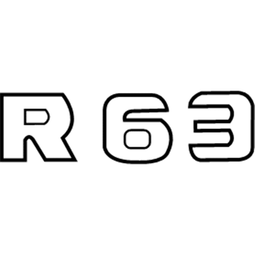 Mercedes-Benz R63 AMG Emblem - 251-817-07-15