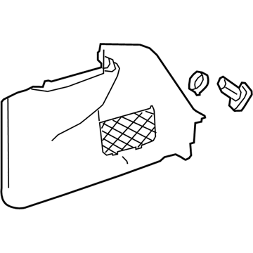 Mercedes-Benz 217-690-37-04-9J36 Trunk Side Trim Mercedes-Benz 217-690-37-04-9J36 Trunk Side Trim