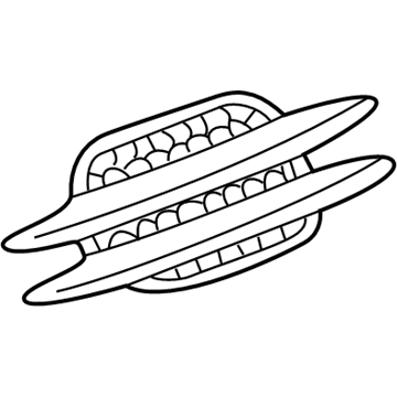 Mercedes-Benz SL55 AMG Grille - 230-690-01-36-9776