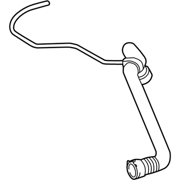 Mercedes-Benz 400SEL Coolant Reservoir Hose - 140-500-08-75