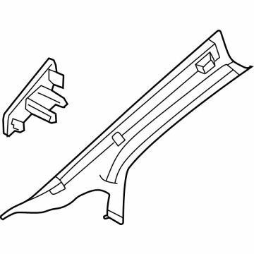 Mercedes-Benz EQE SUV AMG Pillar Panels - 294-690-63-02-1D34