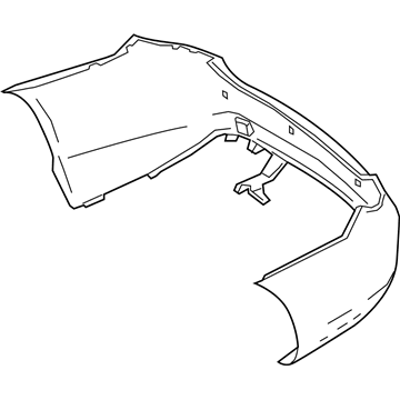 Mercedes-Benz E550 Bumper Cover - 207-885-70-25-9999