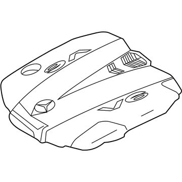Mercedes-Benz E350 Engine Cover - 642-010-58-67