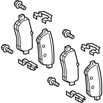 Mercedes-Benz SL400 Brake Pads - 000-420-28-05