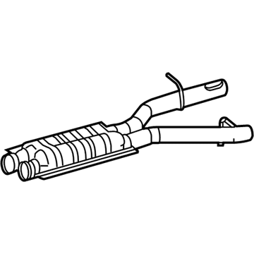 Mercedes-Benz E400 Exhaust Pipe - 212-491-36-01