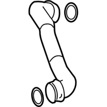 Mercedes-Benz C350 Coolant Reservoir Hose - 204-501-03-82