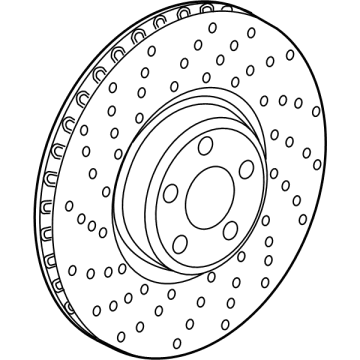 Mercedes-Benz AMG GT Black Series Brake Rotor - 190-421-74-00
