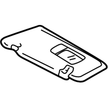 Mercedes-Benz E320 Sun Visor - 210-810-24-10-1A21