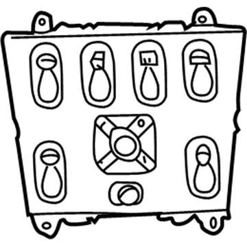 Mercedes-Benz ML350 Power Window Switch - 163-820-66-10