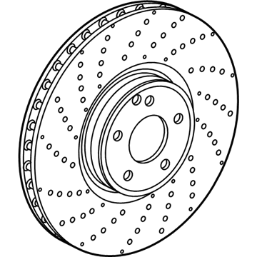 Mercedes-Benz Brake Rotor - 222-421-51-00