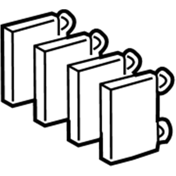 Mercedes-Benz CLK500 Brake Pads - 002-420-80-20
