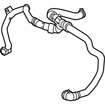 Mercedes-Benz S65 AMG Coolant Reservoir Hose - 222-501-66-84