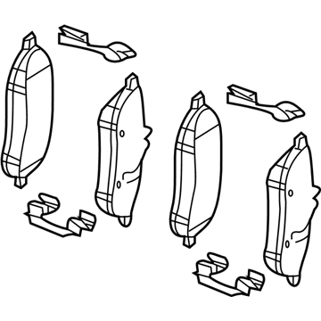 Mercedes-Benz SLK55 AMG Brake Pads - 000-420-41-04