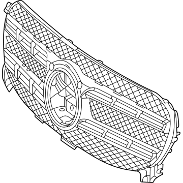 Mercedes-Benz GLE350 Grille - 167-888-10-00