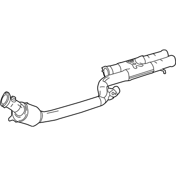 Mercedes-Benz CL63 AMG Exhaust Pipe - 221-490-49-20-80
