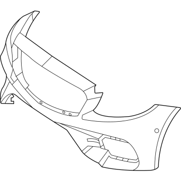 Mercedes-Benz E53 AMG Bumper Cover - 213-885-81-04-9999