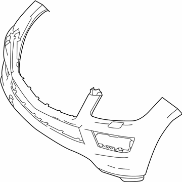 Mercedes-Benz GL450 Bumper Cover - 166-885-31-25-9999