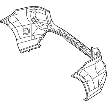Mercedes-Benz GLE400 Bumper Cover - 166-885-09-38-9999
