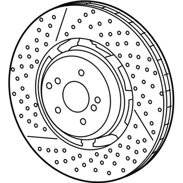 Mercedes-Benz SLC43 AMG Brake Rotor - 172-421-06-00