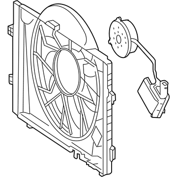 Mercedes-Benz C55 AMG Radiator fan - 203-500-10-93
