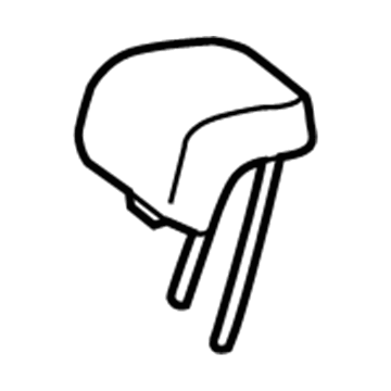 Mercedes-Benz 176-970-15-50-7M48 Headrest, Center 176-970-15-50-7M48 Mercedes-Benz Headrest, Center Illustration 1 of 1