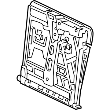 246-920-05-00 Mercedes-Benz Seat Back Frame Illustration 1 of 1