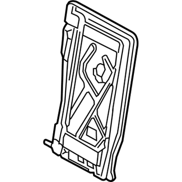 246-920-04-34 Mercedes-Benz Seat Back Frame Illustration 1 of 1