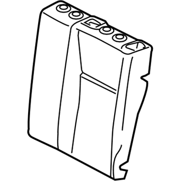 Mercedes-Benz 176-920-13-01 Seat Back Pad 176-920-13-01 Mercedes-Benz Seat Back Pad Illustration 1 of 1