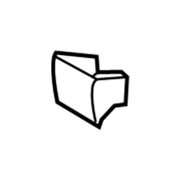 Mercedes-Benz 176-923-11-00-64 Headrest, Outer Reinforcement 176-923-11-00-64 Mercedes-Benz Headrest, Outer Reinforcement Illustration 1 of 1