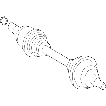 Mercedes-Benz EQS 580 SUV Axle Shaft - 296-330-34-00-64