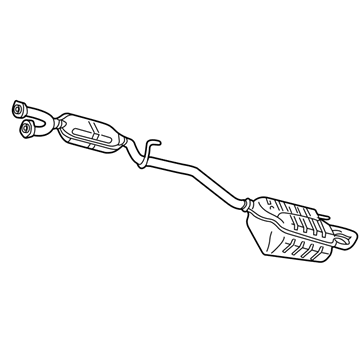 Mercedes-Benz CLK430 Exhaust Pipe - 208-490-07-21