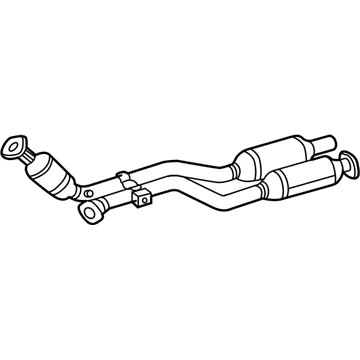 Mercedes-Benz CLK430 Exhaust Pipe - 208-490-28-19-80