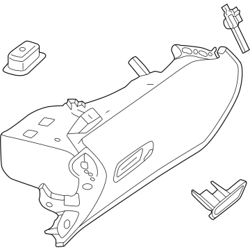 Mercedes-Benz SL63 AMG S E Performance Glove Box - 232-680-60-01-8L41